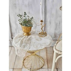 Karaca Home Dolores Gold 15 Parça Nakışlı Salon Takımı