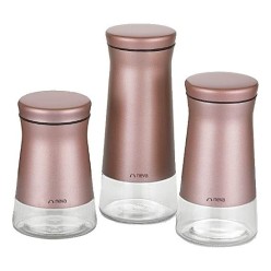 Neva Sweet Maxi 3'lü Cam Rose Chocolate Kavanoz Seti