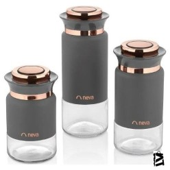 Neva N2751 Sweet Premium 3'lü Kavanoz Seti Grizay