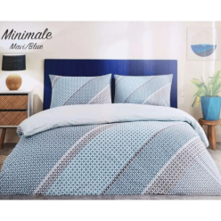 Özdilek Nev Minimale Mavi Çift Kişilik Nevresim Takımı