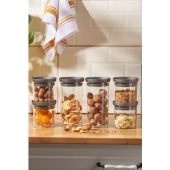 Emsan Arya 6'lı Saklama Kabı Seti Gri