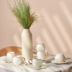 Emsan Beyoğlu 6 Kişilik Porselen Kahve Fincan Takımı