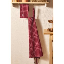 Emsan Gift Bordo Mutfak Önlüğü Seti