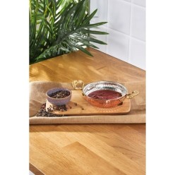 Karaca Antik Bakır Sahan 12 cm