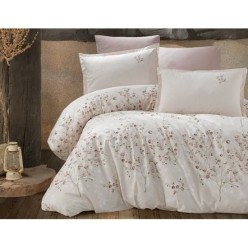 Clasy Ranforce Nevresim Takımı Çift Kişilik Salida Kahve