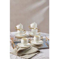Karaca Kehribar 6 Kişilik Kahve Fincan Takımı 100 Ml