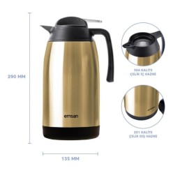 Emsan New Vega 2.1 Lt Termos Rose Gold