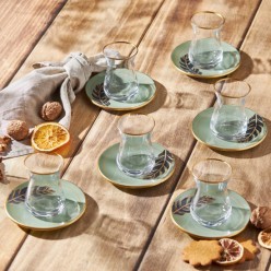 Emsan Greeny 6 Kişilik Çay Bardak Seti
