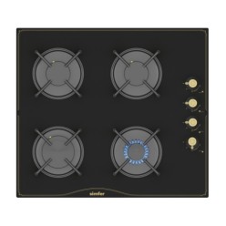 Simfer 3325 Siyah Rustik Cam Ankastre Ocak