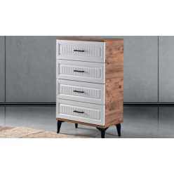 Hope Ceviz Beyaz Şifonyer