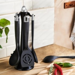 Emsan Hera 6 Parça Standlı Servis Seti Silver