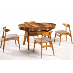 Cruze Oval Ceviz Masa Takımı