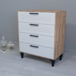 Armoni Ceviz Beyaz Şifonyer