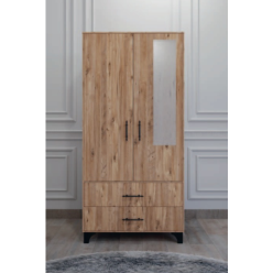 Eko İki Kapılı Atlantik Çam Dolap