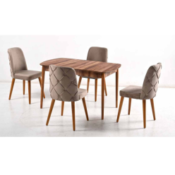 Capi Lam Ceviz Masa Takımı