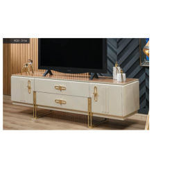 3154 Gold Krem Tv Sehpası
