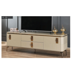 2057 Krem Gold Tv Sehpası