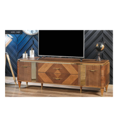 3087 Atlantik Çam Gold Tv Sehpası
