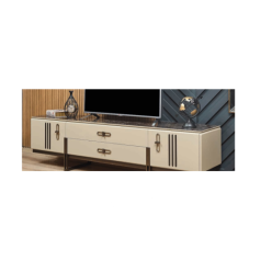 3093 Gold Krem TV Sehpasi
