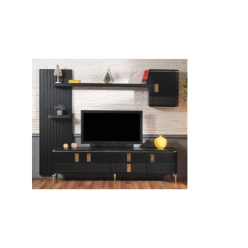 1028 Siyah Gold TV Ünitesi