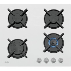 Simfer T3036N Beyaz Cam Set Üstü Ocak