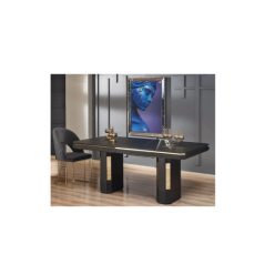 7028 Siyah Yemek Masası 