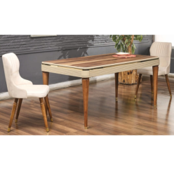 7036 Gold Atlantik Çam Krem Yemek Masası 