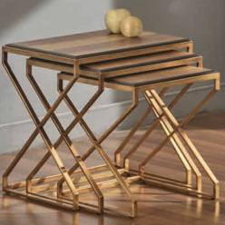 5085 Gold Zigon Sehpa 3'Lü