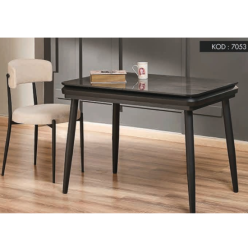 7053 Siyah Yemek Masası 