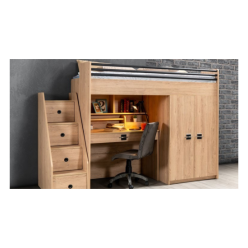 Flash Çocuk-Genç Ranza + Çalışma Masası