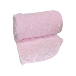 Özdilek Hello Embos Bebek Battaniyesi Pembe 100x120 cm