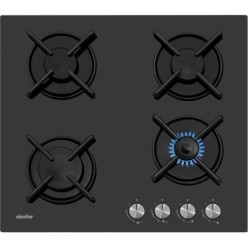 Simfer 3031 Siyah Cam Set Üstü Ocak
