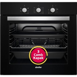 Simfer 7336 Siyah Ankastre Fırın