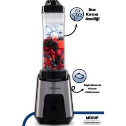Goldmaster GM-7259 Mix Up 250 W Kişisel Smoothie Blender Inox