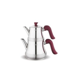 FMS Yıldız Büyük Boy Çelik Çaydanlık Mor