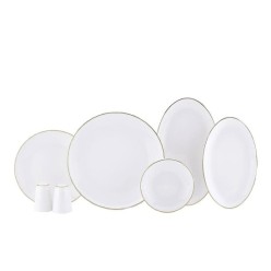 Korkmaz A8335 Veneta Collection 60 Parça Altın Yemek Takımı 