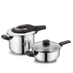 Korkmaz Vita Plus Quattro A168 4 Parça 3 lt + 6 lt Düdüklü Tencere Seti