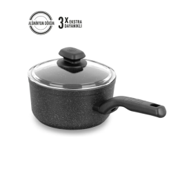 Korkmaz Ornella A1340 18 cm Granit Sos Tenceresi