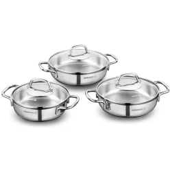 Korkmaz Perla A1675 6 Parça Çelik Omlet Seti