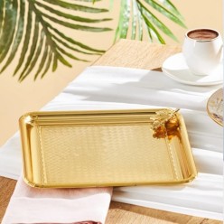 Emsan Leafy Kare Tepsi Gold