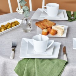 Karaca Forever Bone Vonka 36 Parça 6 Kişilik Porselen Kahvaltı Takımı