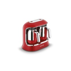 Korkmaz A861 Kahvekolik Twin Kırmızı/Krom Türk Kahve Makinesi
