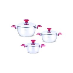 Bykardelen Çelik Orta Güveç Set 16-18-20