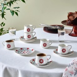 Karaca Kamelya 6 Kişilik Kahve Fincan Takımı