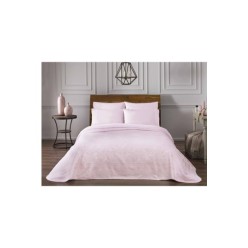 Taç Salice Jakar Çift Kişilik Pike Takımı Pembe