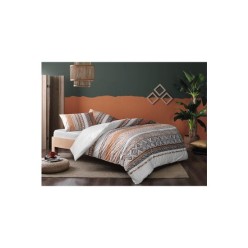 Taç Çift Kişilik Ranforce Nevresim Takımı Daria Taba