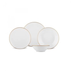 Karaca Vera Gold 24 Parça 6 Kişilik Yemek Takımı