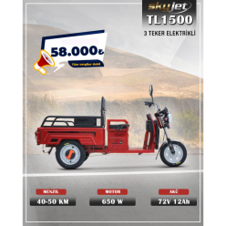 SKYJET TL 1500 3 Tekerlekli Elektrikli Motosiklet