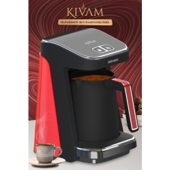 Goldmaster GM8380B Kıvam Geniş Hazne Türk Kahve Makinesi Kırmızı