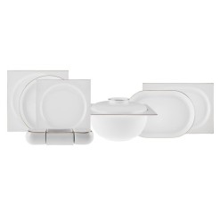 Karaca Red Carpet Collection Fine Pearl Extra Nish 62 Parça 12 Kişilik Yemek Takımı Gold